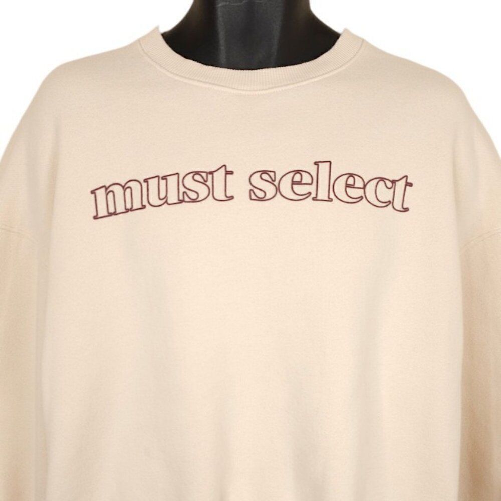 Stylenanda Sweatshirt Womens Size 2XL Beige Korean Streetwear Must Select